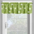 thumbnail image 2 of Ambesonne Dragonfly Window Valance, Dandelion Sketchy, 54" X 12", Lime Green Cream, 2 of 5
