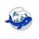 thumbnail image 2 of Minnieouse Broches Olas divertidas Esmalte de solapa Insignia Artesanía para ropa Ballena Type1 NO1, 2 of 6