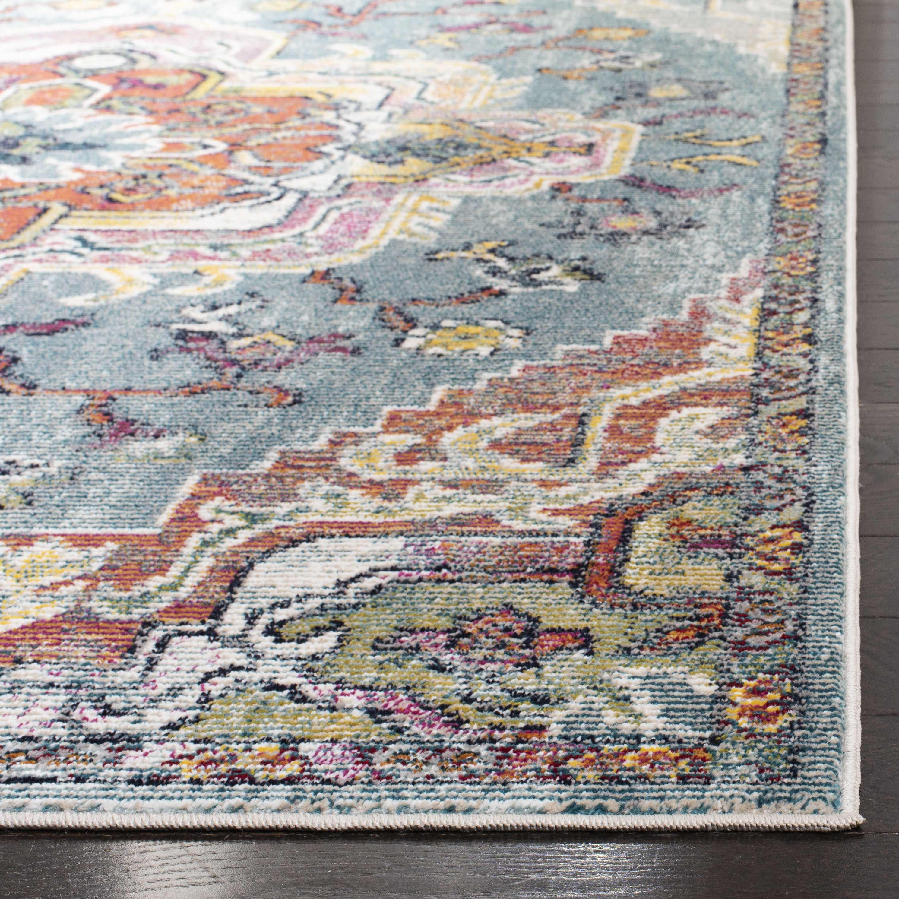 Safavieh Crystal 5' x 8' Rug in Teal and Red - image 3 of 9