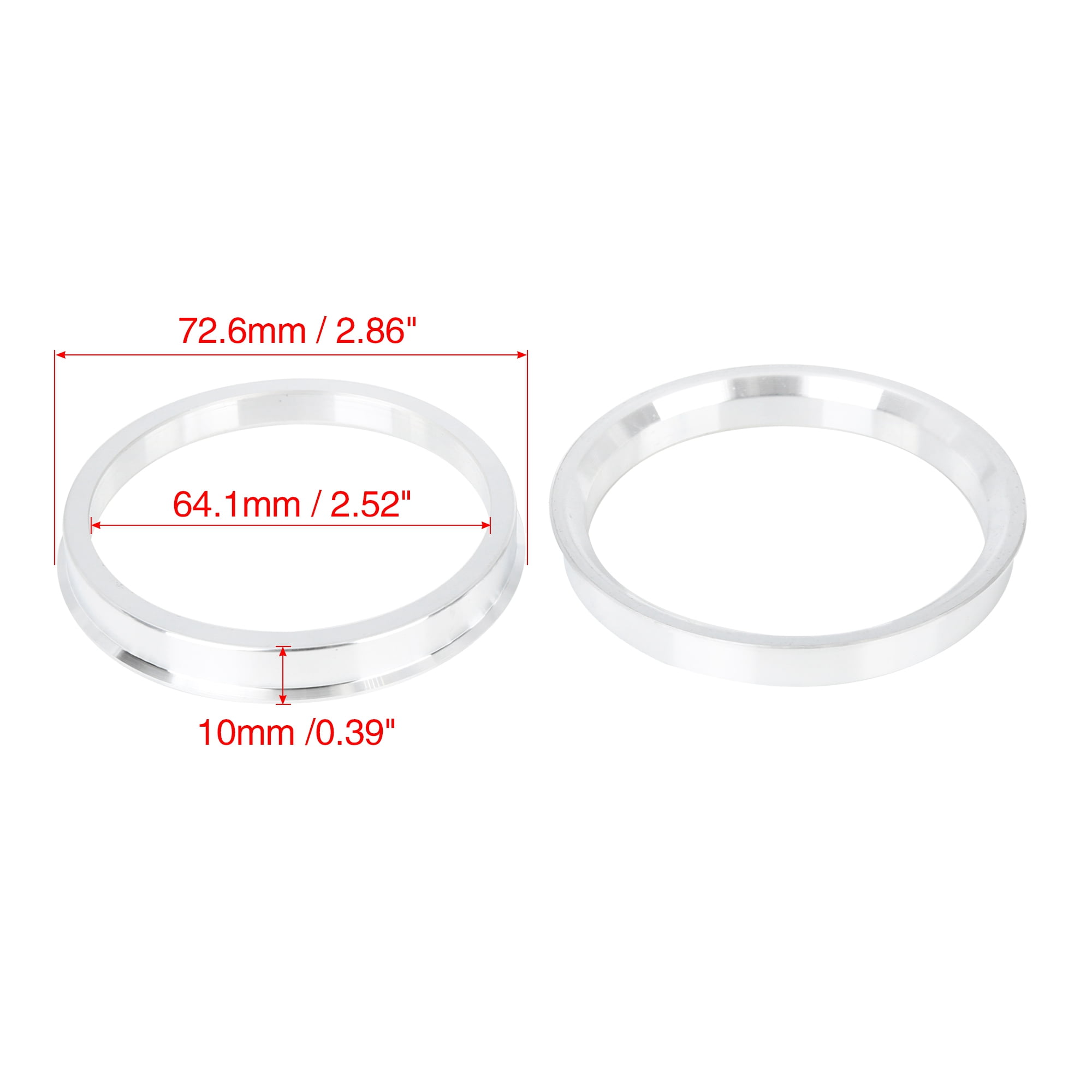 Unique Bargains 72.6 to 64.1 mm Car Hub Centric Rings Wheel Bore Spacer 4pcs