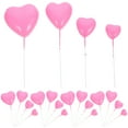 thumbnail image 1 of 20pcs Heart Theme Cupcake Picks Cake Insert Decorations Heart Cupcake Toppers, 1 of 8