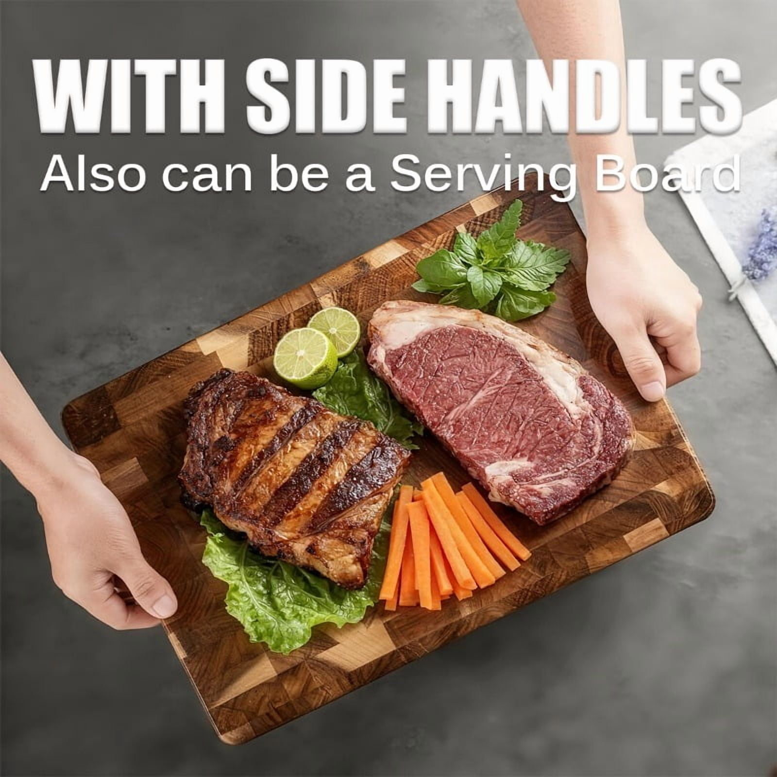 6PCS Stainless Steel Professional Utility Knife Multipurpose Knife Handmade Forged Chef Knife Kitchen Cutting Boards Set Chopping Cutting Board Household Cooking Tool Boning Knife Meat Cleaver High