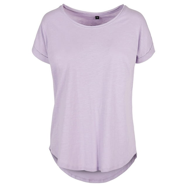 Build Your Brand T-Shirt Long Slub pour Femmes