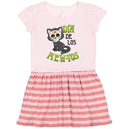

Inktastic Día De Los Mew-tos- Day of the Dead Cat Gift Toddler Girl Dress