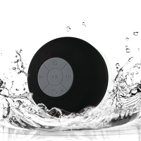 Waterproof Bluetooth Shower Speaker - Portable, Handsfree, Wireless, Water Resistant, Shower Speaker with Built-in Mic and Suction Cup