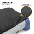 thumbnail image 4 of MoNiBloom Cuddler Blue Cat-Dog Bed for Puppy and Kitten, Anti-Slip PVC Dotted Bottom (27", Blue), 4 of 11