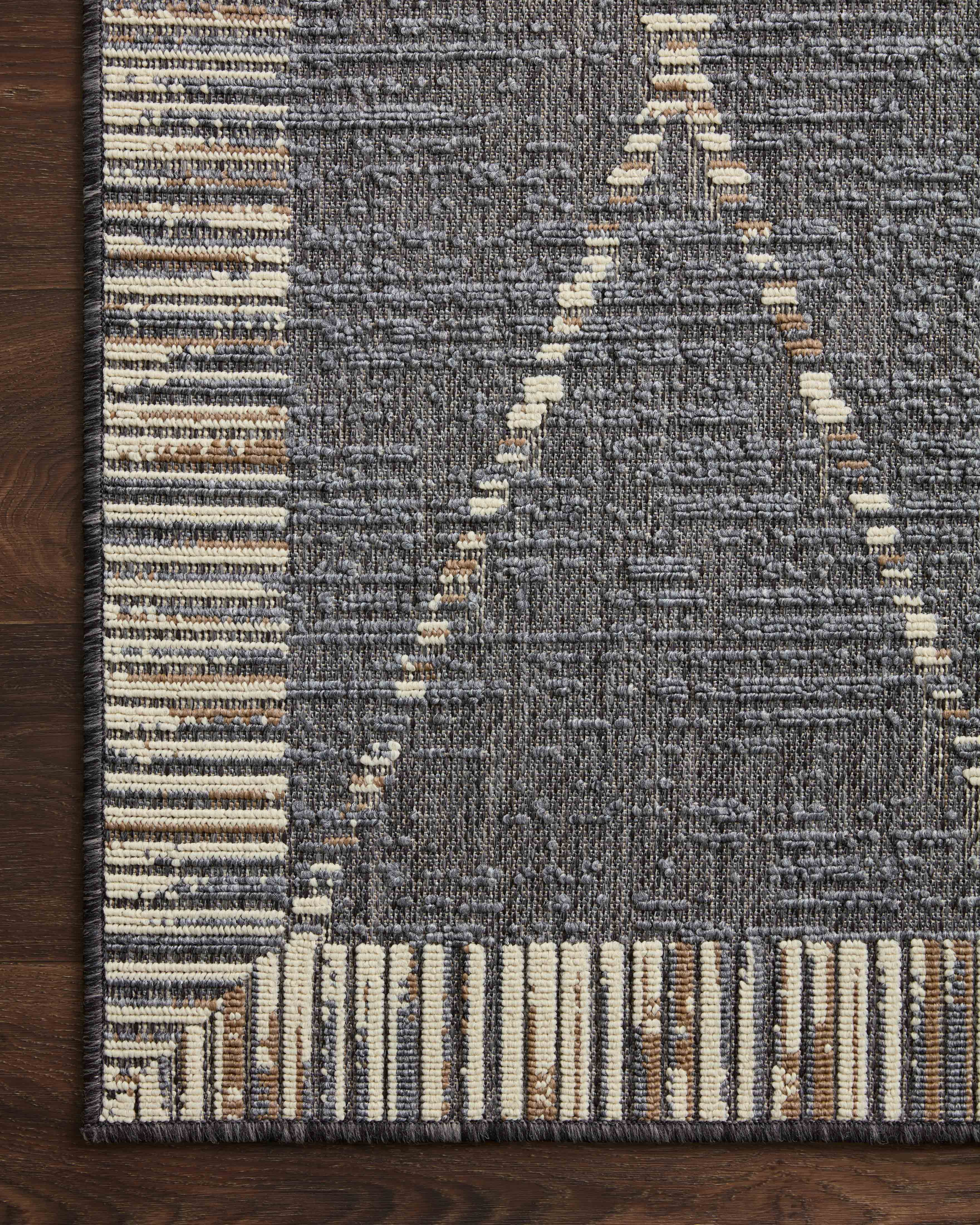 Indoor Outdoor Loloi Rainier Slate / Multicolor 9'-2" x 12'-2" Area Rug