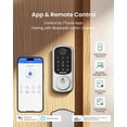 thumbnail image 6 of DESLOC B200 Fingerprint Smart Door Lock, Keyless Entry Door Lock,Smart Deadbolt Lock, Touchscreen Keypad, Silver, 6 of 10