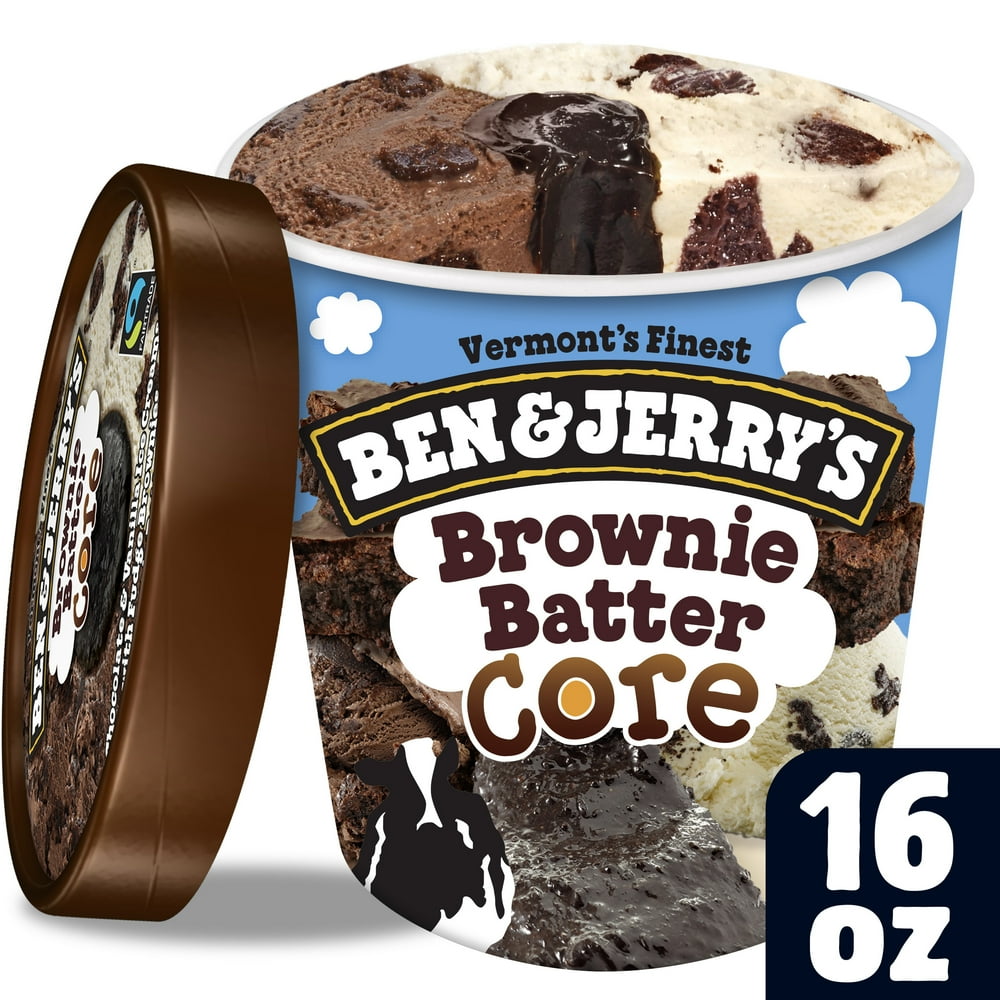 Ben & Jerry's Brownie Batter Core Ice Cream, 16 oz