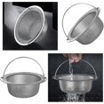 thumbnail image 3 of Colador de fregadero de cocina, colador de fregadero de acero inoxidable de 2 piezas, colador de fregadero de metal, con mango Baobao, 3 of 5