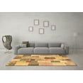 thumbnail image 3 of Ahgly Company Indoor Rectangle Patchwork Brown Transitional Area Rugs, 2' x 5', 3 of 4