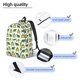 thumbnail image 3 of Disketp Cartoon Turtles print Canvas Backpack Lightweight Travel Daypack Student Rucksack Laptop Backpack-, 3 of 5