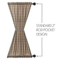 thumbnail image 5 of VHC Brands Door Panel, Cotton Curtain for Doors, Windows, Kitchen, Living Room, Bedroom, Dining Room, Farmhouse Panel, Wyatt Collection, 72x40, Crimson, 5 of 5