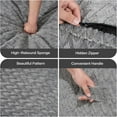 thumbnail image 4 of 3ft Bean Bag Chairs for Adults Large Beanbag Chair with Chevron Plush Fur Cover Big Bean Bag Chair for Living Room Bedroom Dorm, 4 of 10