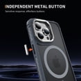 thumbnail image 6 of ELEHOLD Case for iPhone 15, Matte Skin Feeling Magnetic Case with Adjustable Camera Stand,Gray, 6 of 9
