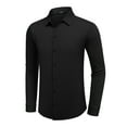 thumbnail image 5 of Coshow Mens Button Down Dress Shirts Business Casual Long Sleeve Wrinkle Free Blouses, 5 of 7