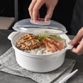 thumbnail image 3 of Microwave Food Container with Lid, Plastic Heating Bowl for Steamed Buns, Noodles and Kitchen Storage, 3 of 7