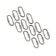 thumbnail image 5 of Billuyoard Mosquetón de 12 piezas, ganchos para llavero de viaje, eslabón de cadena portátil plateado Plata 2piezas, 5 of 6