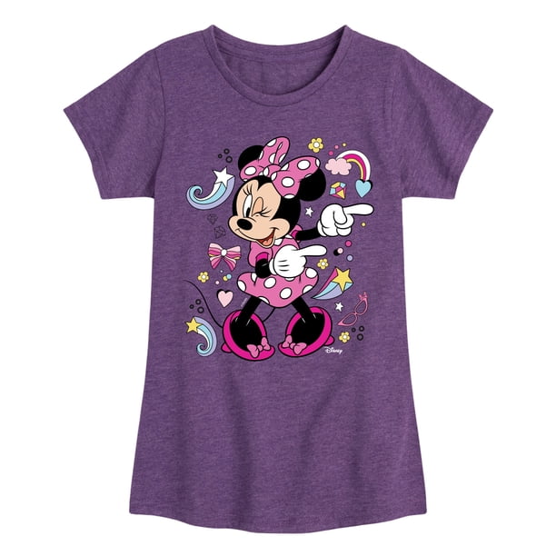 Disney Jr - Minnie Mouse - Toddler & Youth Girls Short Sleeve Graphic T ...