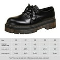thumbnail image 2 of Plataforma Cadros de mocasines Oxford zapatos casuales con encaje para mujeres (40) negro, 2 of 9