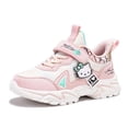 thumbnail image 2 of Zapatos para niños Hello Kitty, zapatillas de deporte transpirables de fondo suave de cuero de nueva moda para niñas, zapatos para correr informales ligeros para estudiantes, 2 of 5