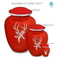 thumbnail image 3 of Drevy Deer Keepsake Cremation Urn (Bright Red), 3 of 5