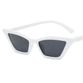 thumbnail image 3 of de Sol para Mujer Diseñado por Protección Complimentos de Chica - Blanco Negro, Ancho de lente 60mm, Altura de lente 36mm, Puente 22mm Sunnimix Gafas de sol de ojo de gato vintage, 3 of 8