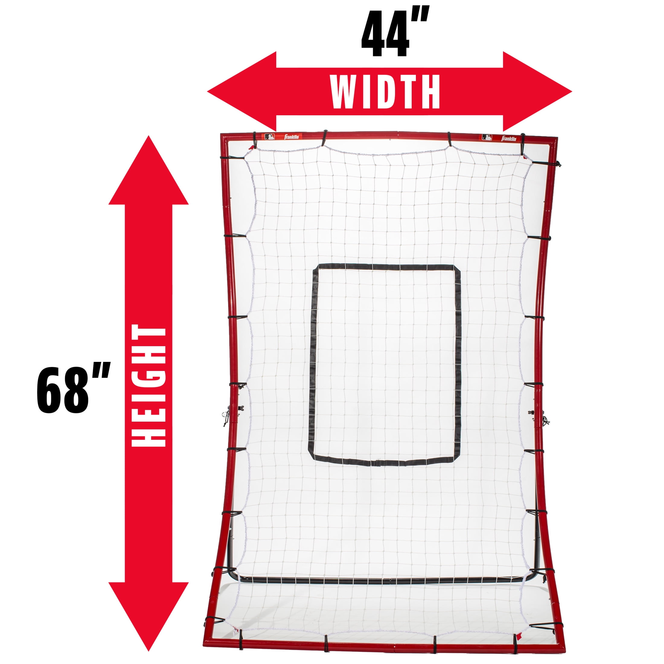 Franklin Sports Baseball Pitchback Rebounder Net with Pitching Target, 44 in