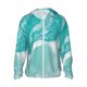 thumbnail image 1 of Balery Teal Turquoise 1 Sudadera ligera de manga larga con capucha y protección solar UPF 50+ para hombre y mujer, ideal para pesca y running-Large, 1 of 7