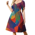 thumbnail image 1 of Vestido de manga corta de Lighthouse, vestido de manga ancha, vestido elegante para mujer, promoción, 1 of 7