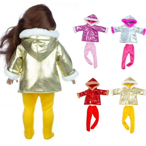 CQCYD Toys under $5 18 Inch Doll Clothes and Accessories Outfits Set Down Jacket Trousers Set for 18 Inch Doll Gifts