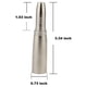 thumbnail image 2 of 5 uds Xlr 3 pines macho a 6,35mm 1/4 "adaptador de Audio estéreo Jack hembra, 2 of 5