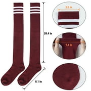 Loritta 6 Pairs Thigh High Stockings Womens Knee High Socks, over The Knee Socks, Style a