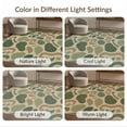 thumbnail image 7 of ODIKA 4'x6' Olive Green Tufted Sage Washable Area Rug Abstract With Modern Leaf Motifs Ornamental Non-Slip, Chair-Friendly, Flatwoven for Home Office, Under Desk, 7 of 7