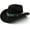 Black, variant on Cowboy Hat for Women Men with Embroidery Belt Wide Brim Western Suede Hat for Cowboys and Cowgirls