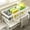 White#2, variant on Kitchen Sink Organizer Caddy - Slanted Dish Drying Rack for Sponges and Dishcloths - Countertop Storage for Cleaning Supplies - Space-Saving Faucet Shelf for Sponge Holder and Soap Dispenser