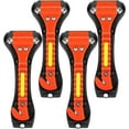thumbnail image 1 of 4-Pack Car Safety Hammer, Window Breaker and Seat Belt Cutter with Reflective Tape for Home Rescue and Lifesaving Survival Kits, 1 of 5