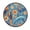Parrots and Butterflies Pattern, variant on 36.2 Inch Round Floor Mat Parrots and Butterflies Pattern Carpet Decor Rug for Living Room Bedroom