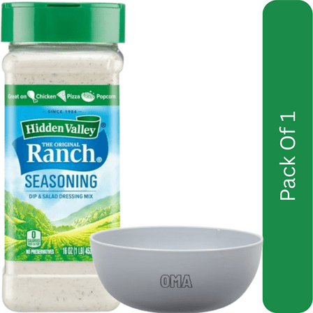 Hidden Valley Original Ranch Salad Dressing & Seasoning Mix, 16 oz. with white bowl by OMA