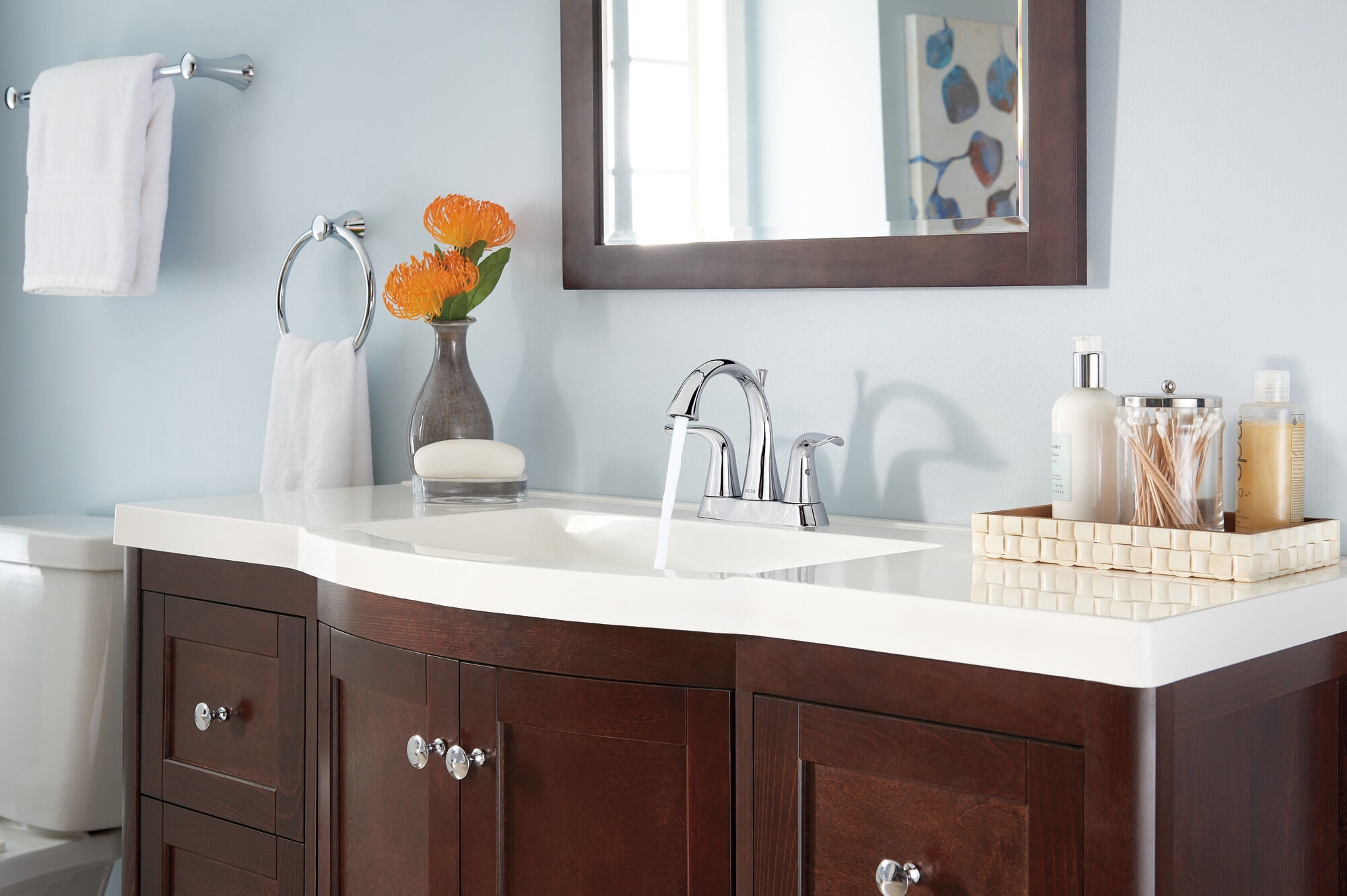Delta Chrome Bathroom Faucet 4 in.