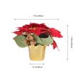 thumbnail image 4 of Decoración navideña en maceta, adorno navideño, planta Artificial, decoración de escritorio, decoración de flores en maceta, 4 of 6