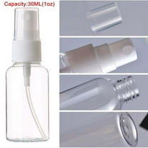 1oz Fine Mist Spray Bottle,Perfume Atomizer with Pump,Leak Proof Plastic Spray Bottle Travel Size,Refillable Empty Spray Bottle for Essential Oil,Toner,Perfume,Makeup,Face & Hair Mist,Clear,1.1x3.74"