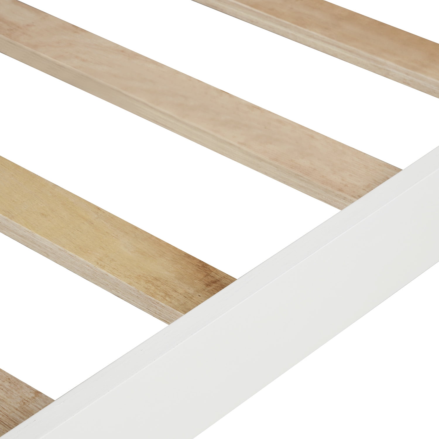 Kepooman Twin Size Platform Bed Frame with Headboard & Footboard for Bedroom, 80"L x 42"W x 43"H, White Kepooman Twin Size Platform Bed Frame with Headboard & Footboard for Bedroom, 80"L x 42"W x 43"H, White