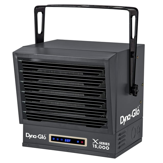 Dyna-Glo Chauffage de Garage Électrique à Double Puissance 15 000 W, Noir