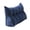 Navy, variant on Triangular Headboard Pillow with Side Pocket, Removable Cover Reading Backrest Cushion for Twin XL Bed, Dorm Room and Sofa Support Pillow(Navy,60x50cm)