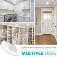 thumbnail image 2 of Luxrite 6 inch LED Motion Sensor Ceiling Light, 120V, 3 Color Selectable 3000K-5000K, 30s Timeout, 15W, 1000 Lumens, Wet Rated, 2 of 7