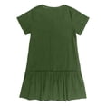 thumbnail image 4 of Vestido camisero holgado de verano con botones para mujer - Detalles de volantes, túnica informal - Tallas S-XL, 4 of 5