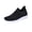 Black, variant on pwidon Sneakers for Women Easy Slip On Flyknit Breathable Hollow Mesh Walking Shoes Lightweight Cushioned Non Slip Outdoor Indoor Casual Footwear Light Blue 36