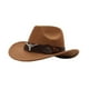 thumbnail image 1 of Sombrero de vaquero, elegante accesorio de disfraz para actuaciones, carnavales, viajes, juegos de rol. Caqui, 1 of 9
