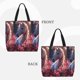 thumbnail image 2 of Easygdp Flower White Horse Bolsa Tote para Mujer, Bolso de Hombro para Trabajo, Playa, Viajes, Compras y Supermercado, 2 of 7